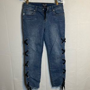A.z.I jeans with black ties